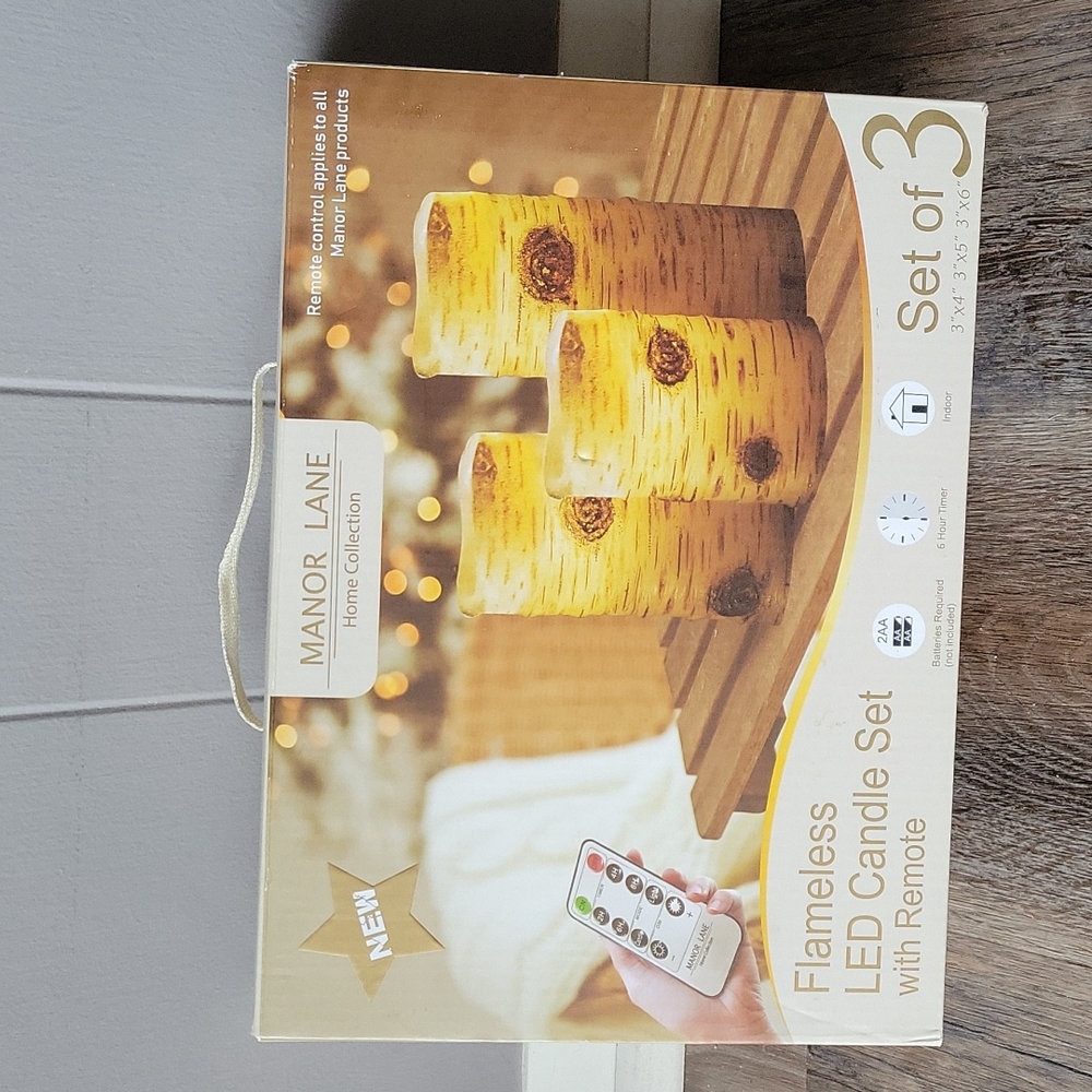 🕯️ Flameless LED cabe set w/ remote